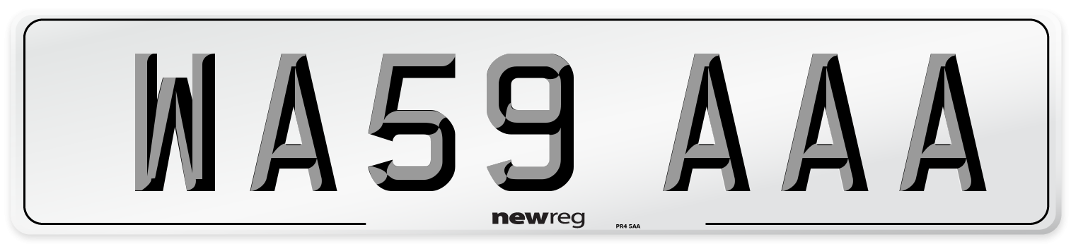 WA59 AAA Number Plate from New Reg